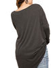 Curvy Daylight Hours Asymmetrical Long Sleeve