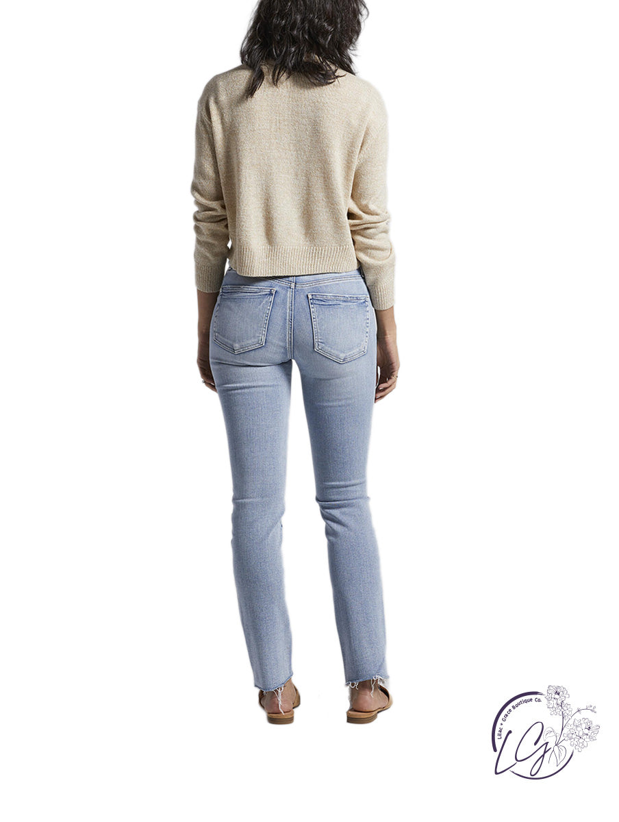 Most Wanted Mid Rise Straight Leg Jeans