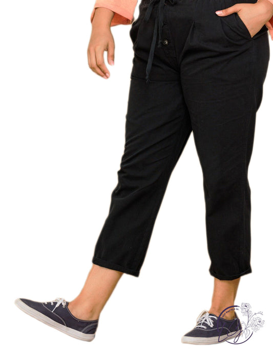 Curvy To The Trail Pleated Trouser