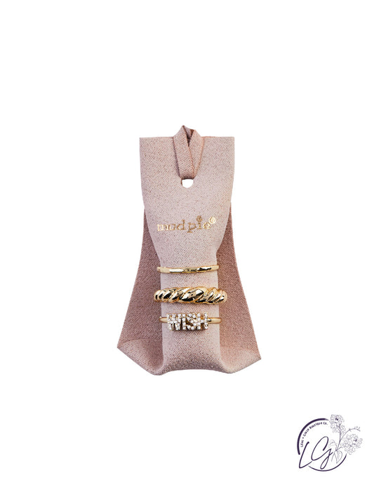 SENTIMENT LAYERING RING SETS