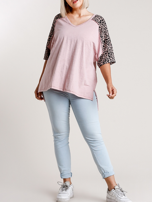 Curvy Fierce Adventures V-Neck Top