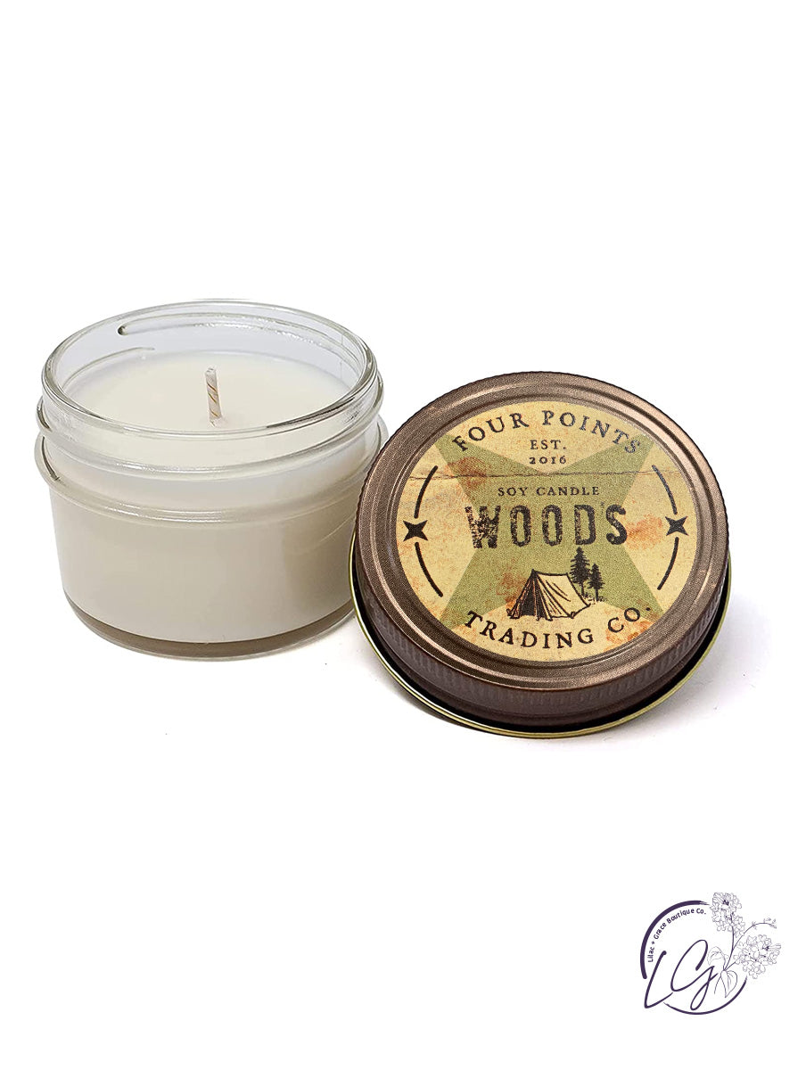 OutDoors Scent Soy Candles in a 4 oz  Tin