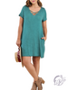 Curvy See You Again Crossed V-Neck Dress