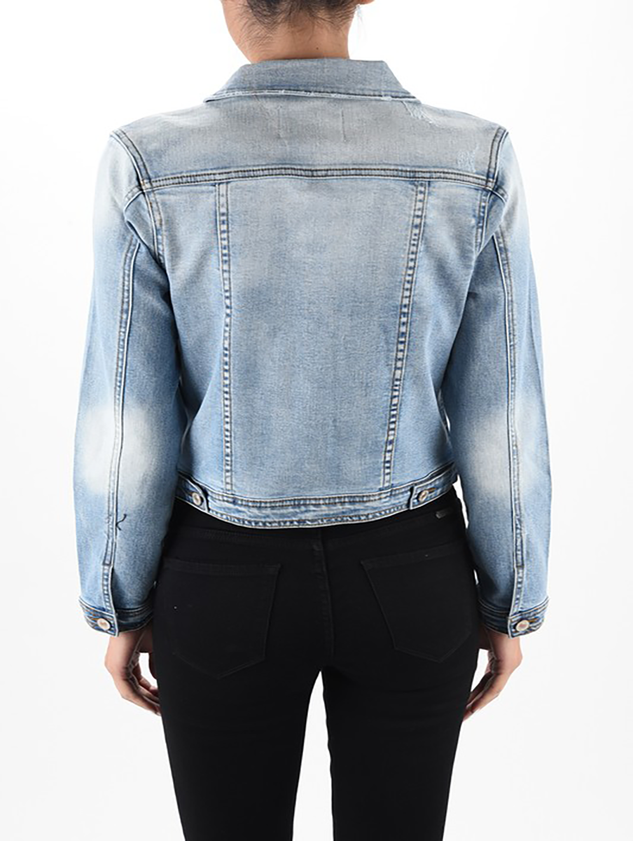 Curvy Zoey Denim Jacket by KanCan