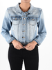 Curvy Zoey Denim Jacket by KanCan